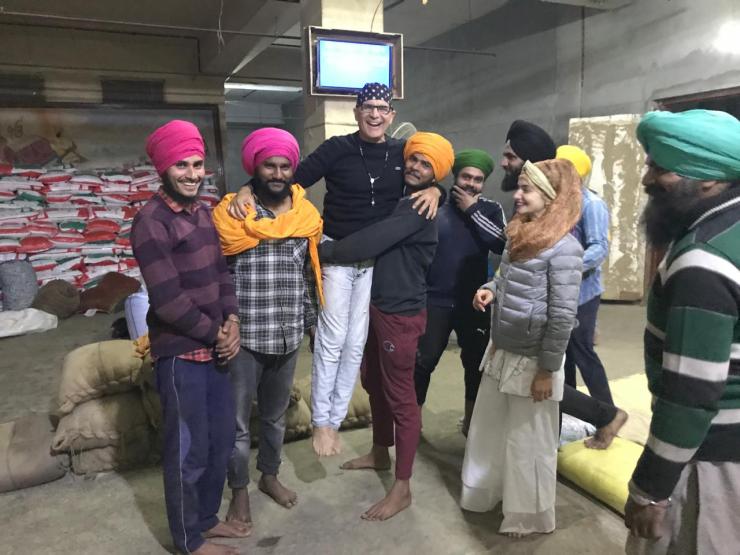 CON LOS SIKHS EN MOMENTO DE BROMAS